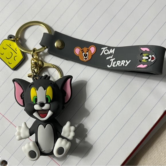 Tom of Tom & Jerry KeyChain Bag Charm Zipper Pull Gift - Picture 2 of 3